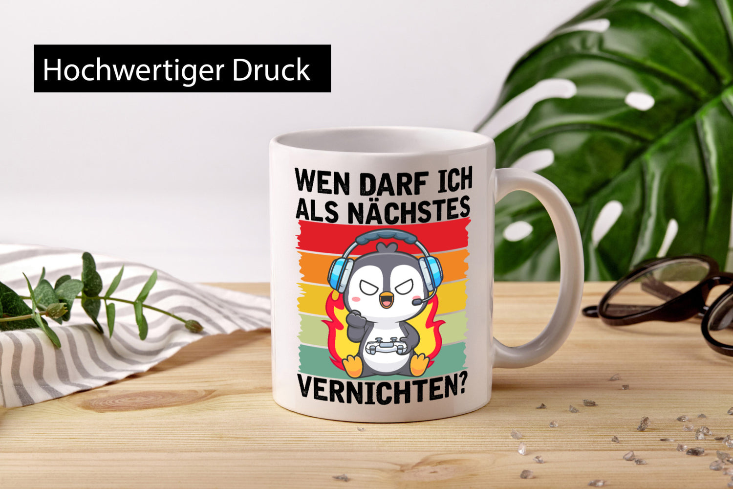 Wenn darf ich Vernichtn | Gamer Konsole Zocken v2 Humor Geschenkidee Tasse