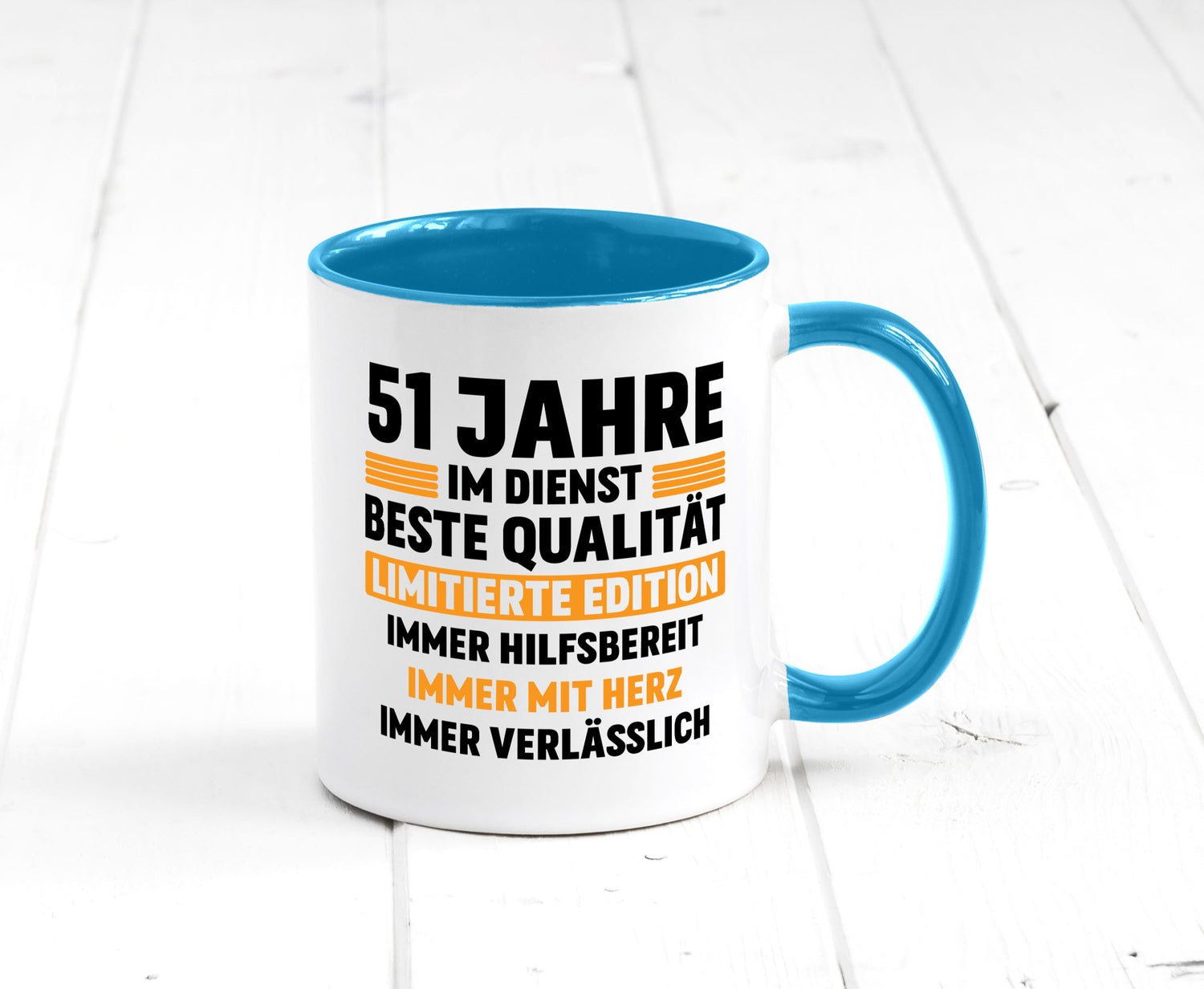 51 Jahre im Dienst | Jubiläum Arbeit lustiger Spruch Geschenk Kollegen Büro
