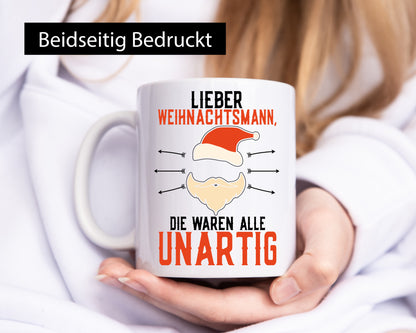 Die waren alle unartig | Weihnachtsmann Geschenke artig Geschenk Humor