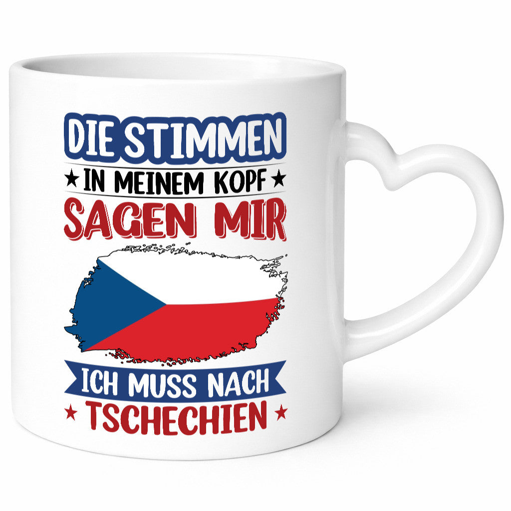 Tschechien | Urlaub Stimmen in meinem Kopf Traumland Geschenkidee Humor Tasse
