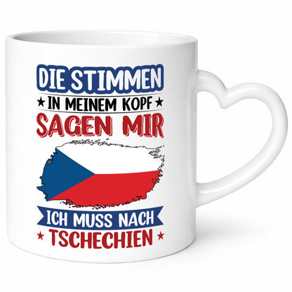 Tschechien | Urlaub Stimmen in meinem Kopf Traumland Geschenkidee Humor Tasse