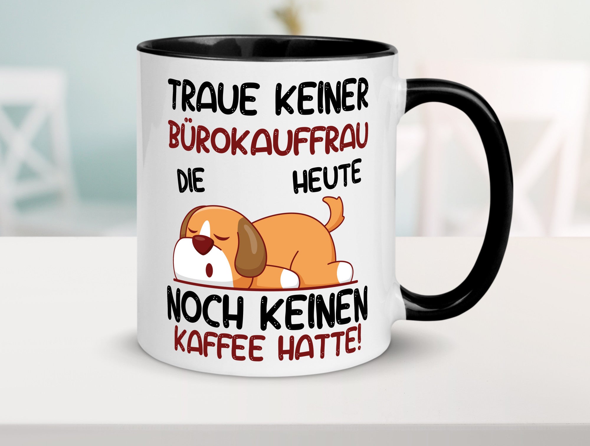 Traue keiner Bürokauffrau | Kauffrau lustig Arbeit Kollegen Büro Geschenk Tasse