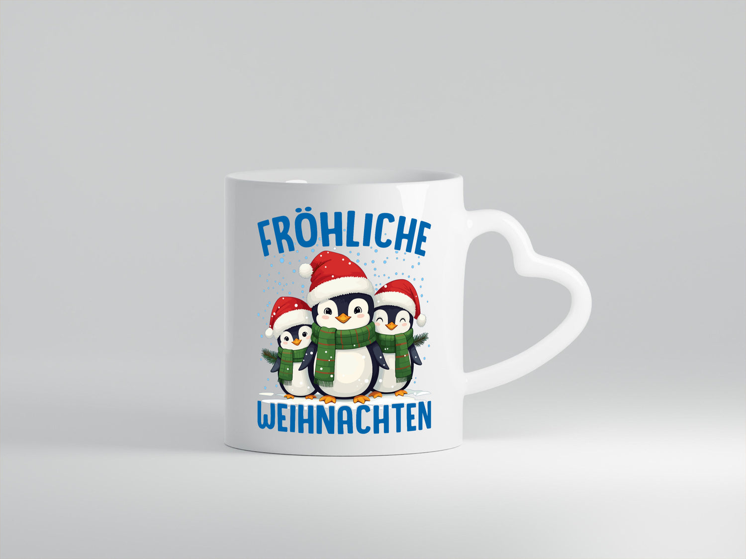 Frohe Weihnachten | Pinguien lustiger Spruch Geschenk Humor Geschenkidee Tasse