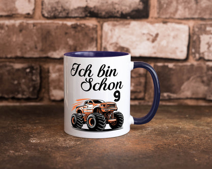 9. Geburtstag | Monster truck 9 Jahre lustiger Spruch Geschenk Geschenkidee