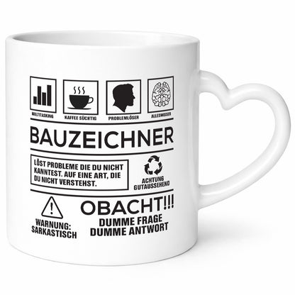 Achtung Probleme Bauzeichner | Zeichner Geschenk Humor Geschenkidee lustiger