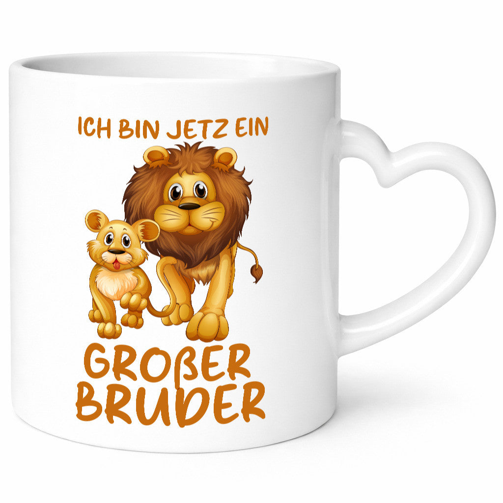 Ich bin jetzt ein großer Bruder | Löwen Humor Geschenkidee Tasse