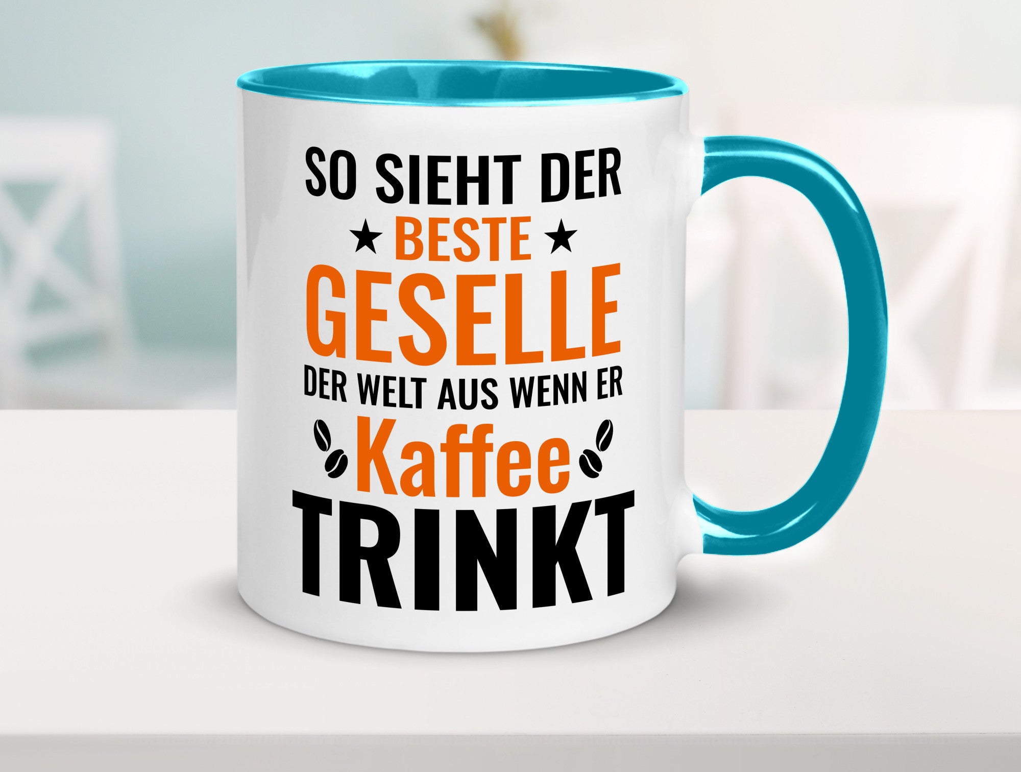 Kaffee trinkt: Geselle | Handwerker lustig Humor Geschenkidee Geschenk Tasse