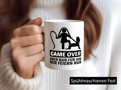 Game over für den Mann | JGA Junggesellenenabschied v2 lustiger Spruch Geschenk
