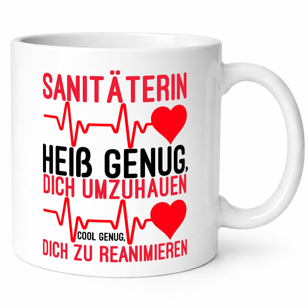 Heiße Sanitäterin | Reanimation Puls Rettungsdienst lustiger Spruch Geschenk
