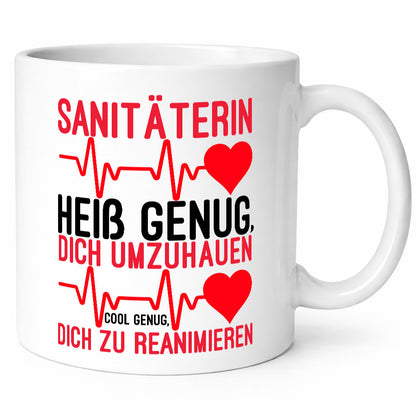 Heiße Sanitäterin | Reanimation Puls Rettungsdienst lustiger Spruch Geschenk