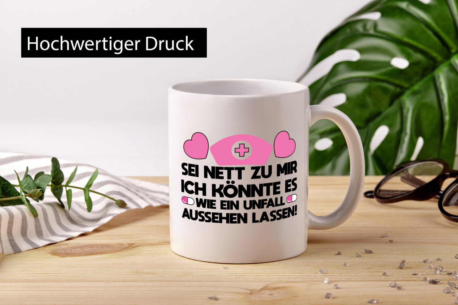 wie ein Unfall | Krankenschwester Krankenhaus lustig Humor Geschenkidee