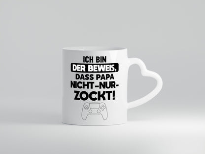 ich bin der Beweis dass papa nicht nur Zockt | Zocker Geschenk Humor