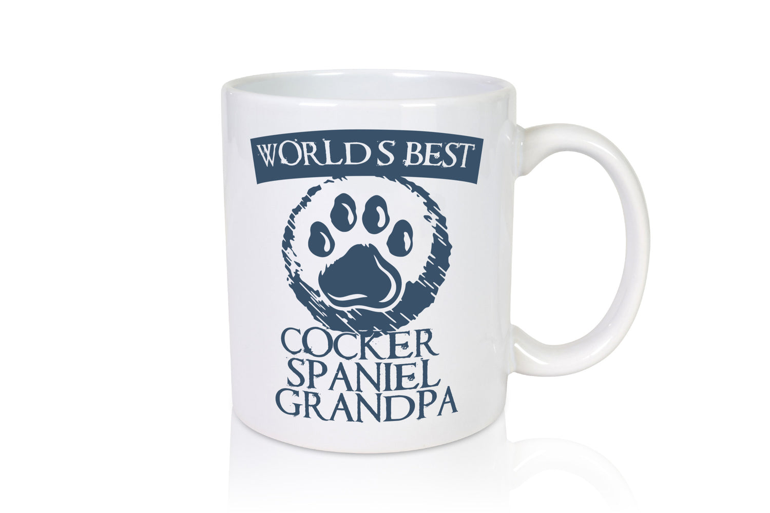 Best Cockerspaniel Grandpa | Abdruck Hundepfote Geschenkidee Tierliebhaber