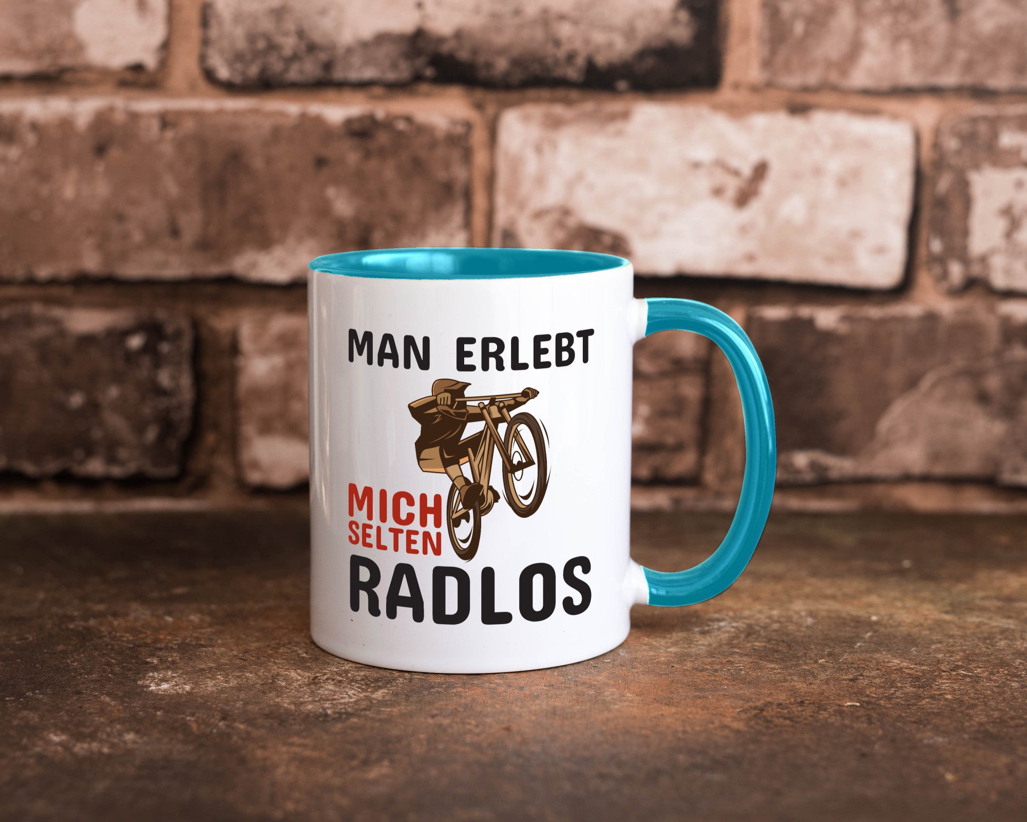 Selten Radlos | Spruchtasse Fahrrad Männer Humor lustiger Spruch Geschenk