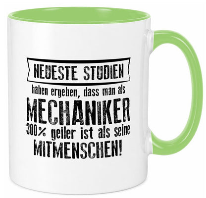 Neuste Studien: Mechaniker | KFZ Werkstatt Humor Geschenkidee Tasse