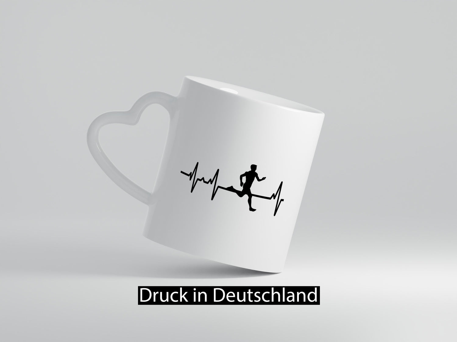 Jogger Herzschlag | Motiv Läufer Marathon Joggen Humor Geschenkidee Tasse