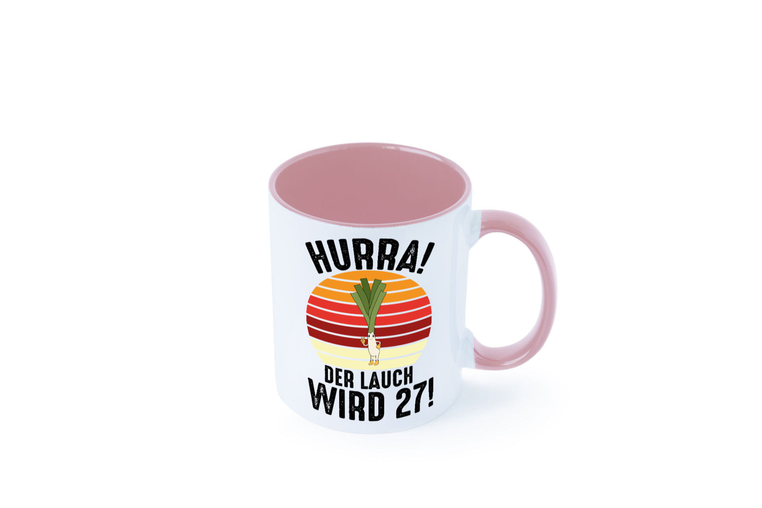 Hurra der lauch wird 27 | 27. Geburtstag Ehrentag Humor Geschenkidee Tasse