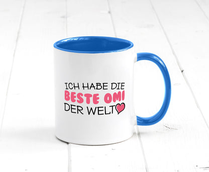 Beste Omi der Welt | Oma Tasse Geburtstag Muttertag lustig Familie Geschenkidee