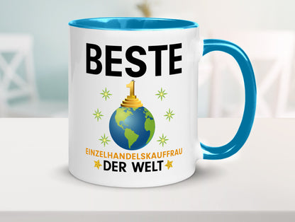 Welt Beste Einzelhandelskauffrau | Einzelhandel Geschenkidee Humor Tasse