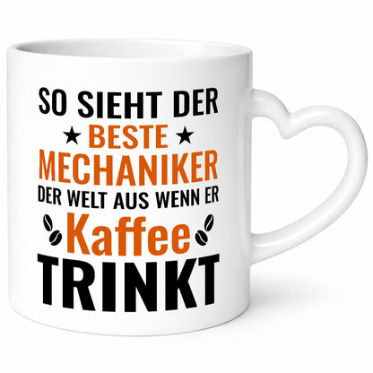 Kaffee trinkt: Mechaniker | KFZ Werkstatt lustiger Spruch Geschenk Humor