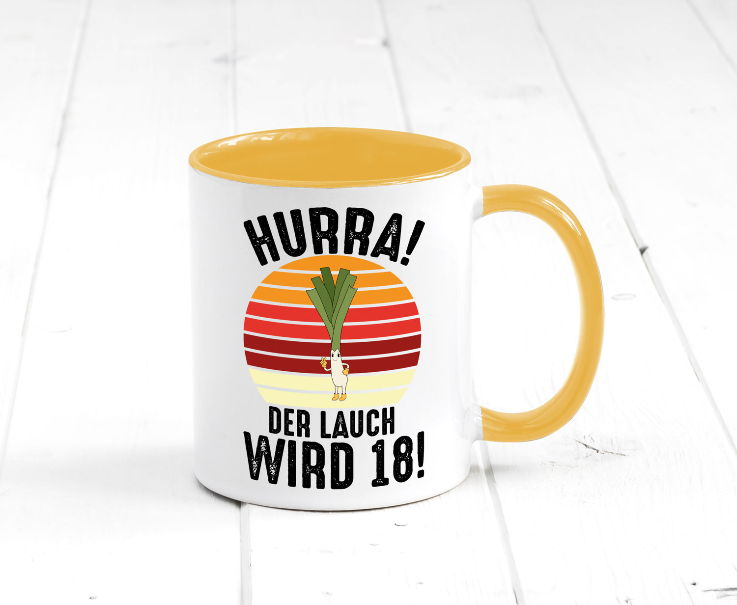 Hurra der lauch wird 18 | 18. Geburtstag Ehrentag lustiger Spruch Geschenk