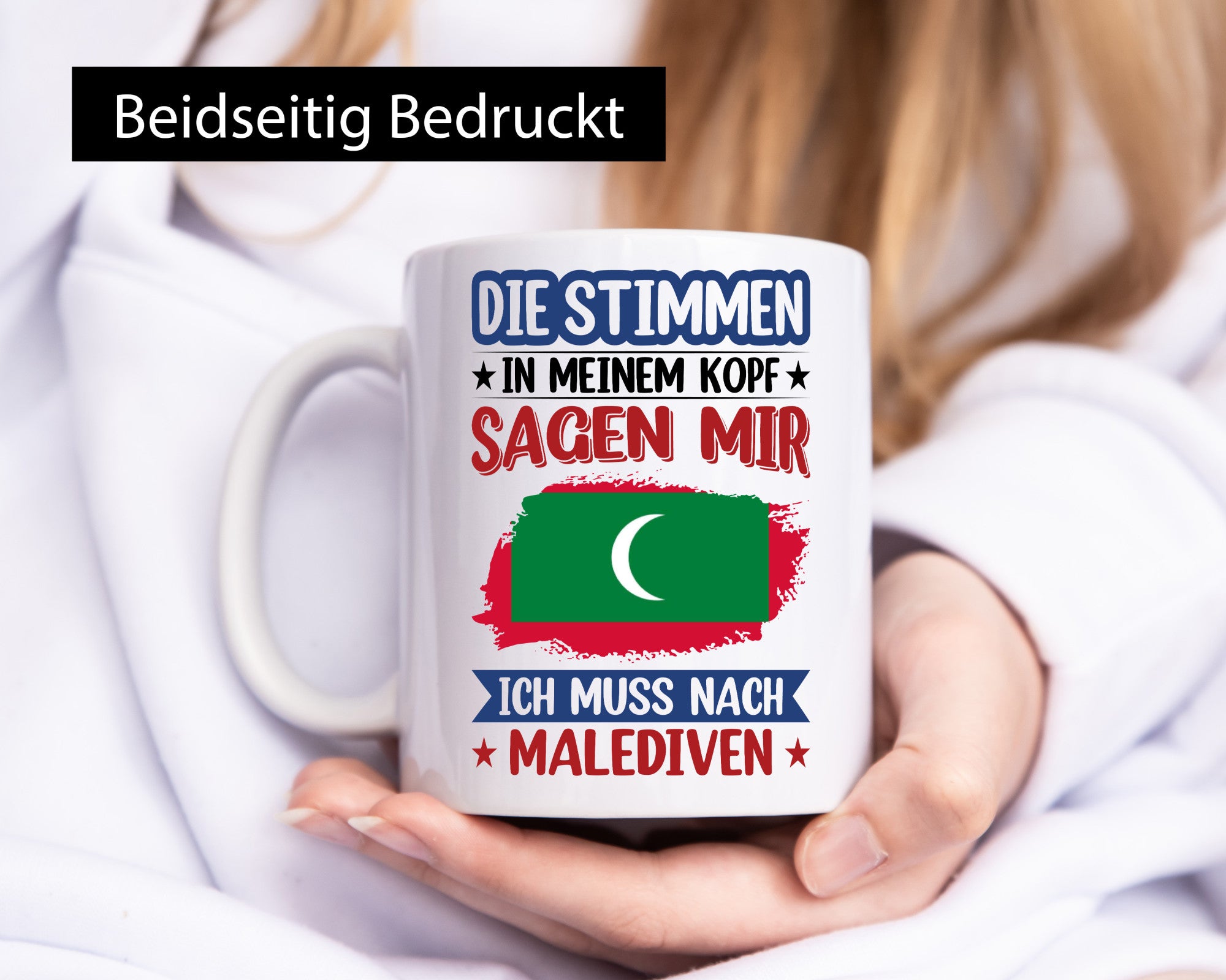 Malediven | Urlaub Stimmen in meinem Kopf Traumland Geschenk Humor Geschenkidee