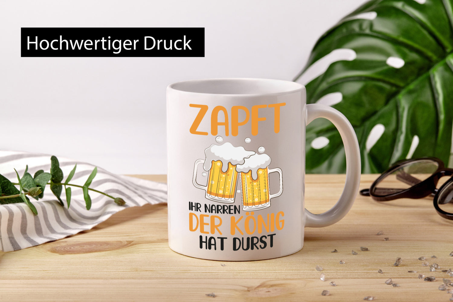 Zapft ihr Narren | König Biertrinker Bier Pils Party Geschenkidee Humor Tasse