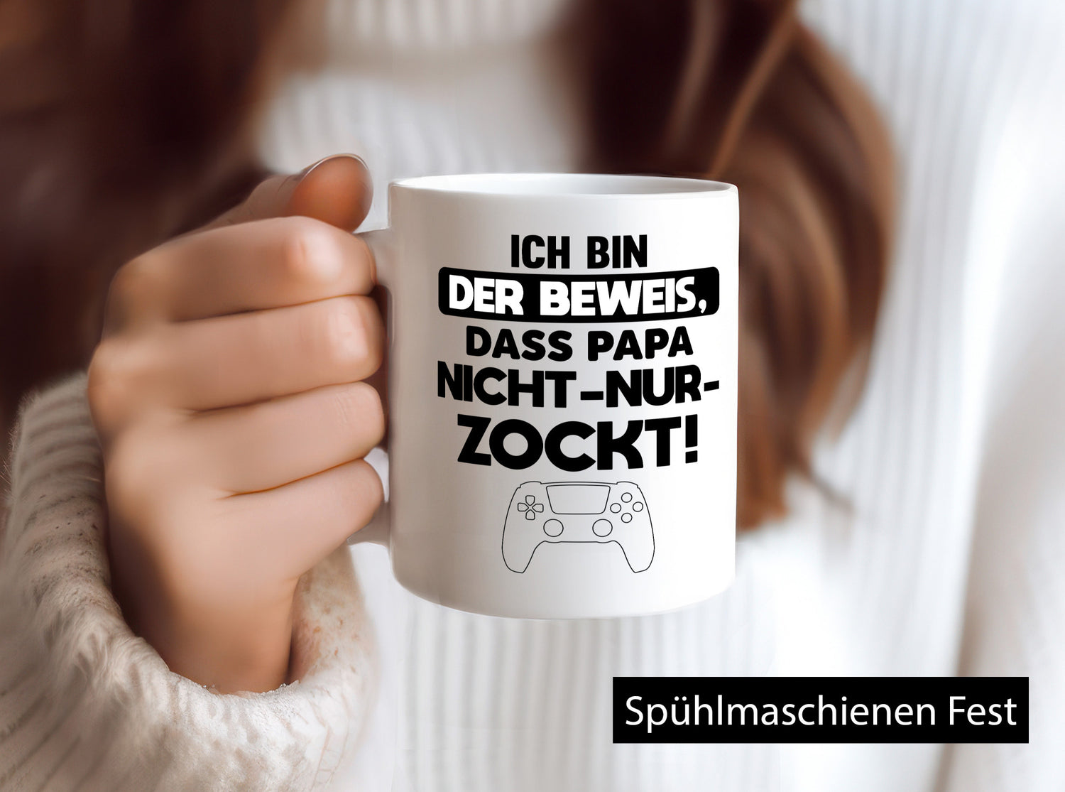 ich bin der Beweis dass papa nicht nur Zockt | Zocker Geschenk Humor