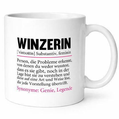 Winzerin | lustige Spruch Weinbauer Wein Beruf lustiger Geschenk Arbeit