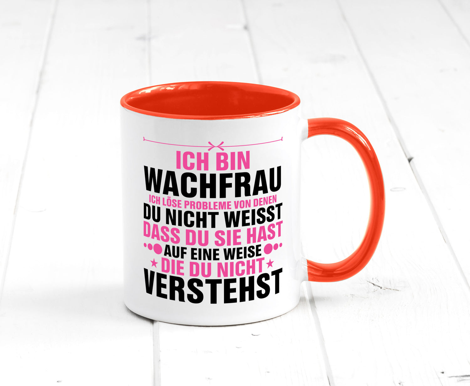 Löse Probleme: Wachfrau | Wachpersonal Nachtwächter Geschenk Humor Geschenkidee