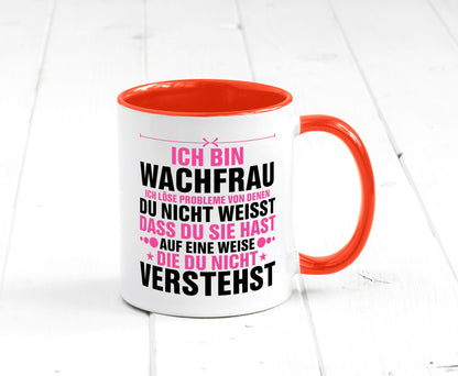 Löse Probleme: Wachfrau | Wachpersonal Nachtwächter Geschenk Humor Geschenkidee