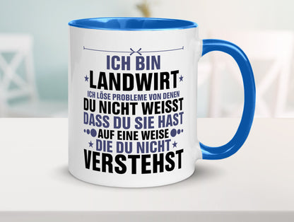 Löse Probleme: Landwirt | Bauer Landwirtschaft v2 Geschenk Humor Geschenkidee