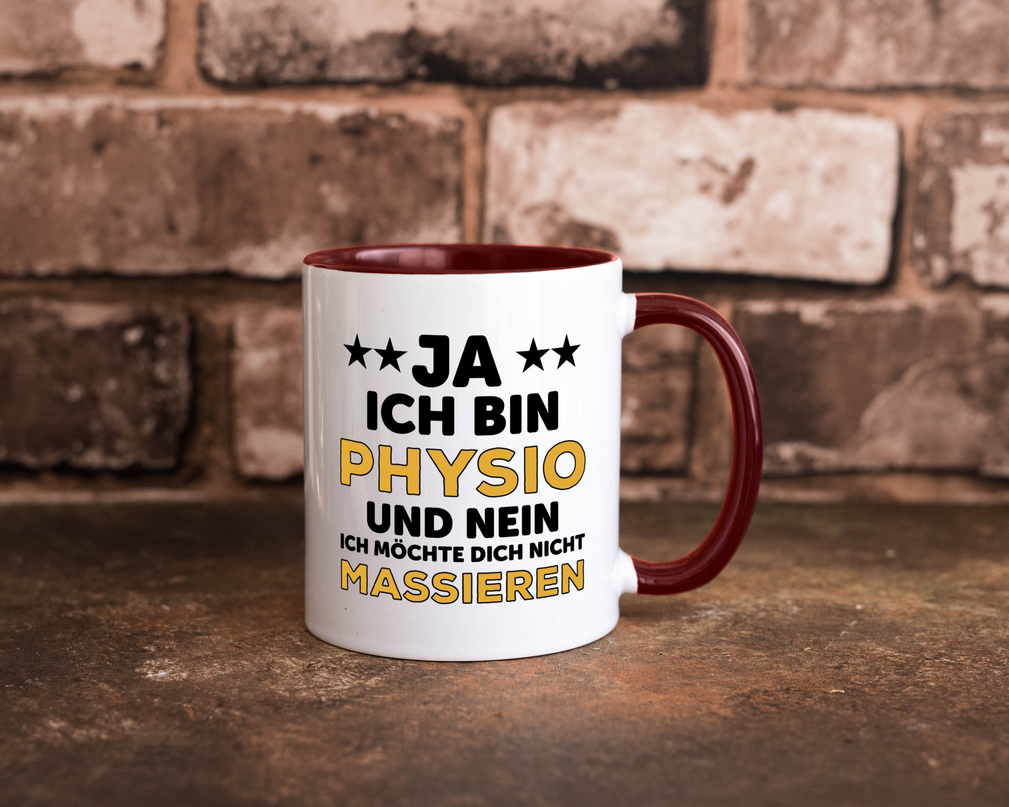 Ich bin Physio | lustige Spruch Tasse Physiotherapeut Geschenkidee Humor