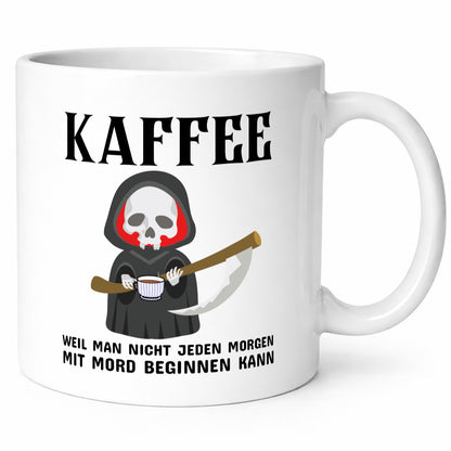 Morgen kann nicht immer mit mord beginnen lustig Humor Geschenkidee Geschenk