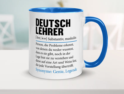 Deutschlehrer Spruch | Lehrer Schule Humor lustig Geschenkidee Geschenk Tasse