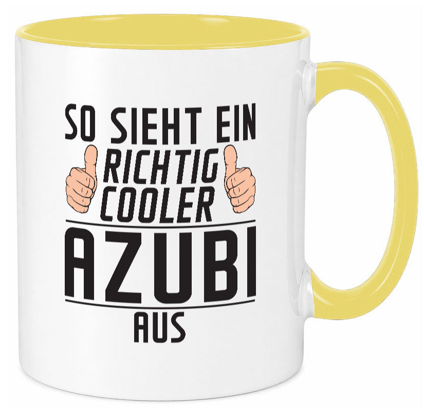 Richtig Cooler Azubi | Ausbildung Lehre Lehrling Geschenk Humor Geschenkidee Tasse