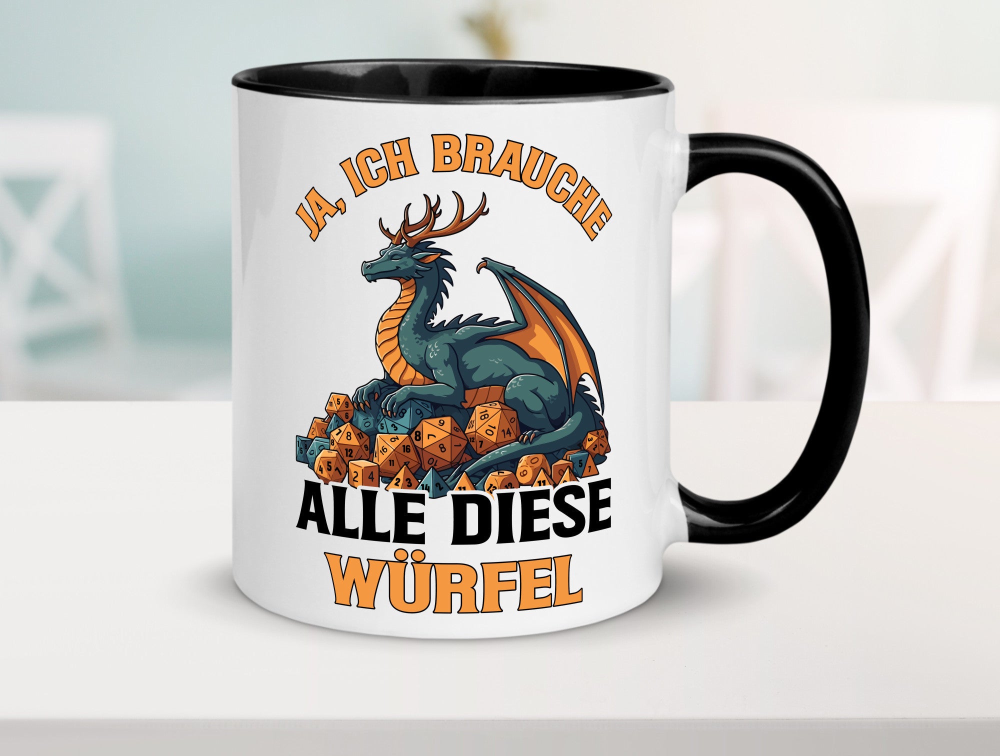 Ja ich brauche alle diese Würfel | Drache Rollenspiel v2 Geschenk Humor