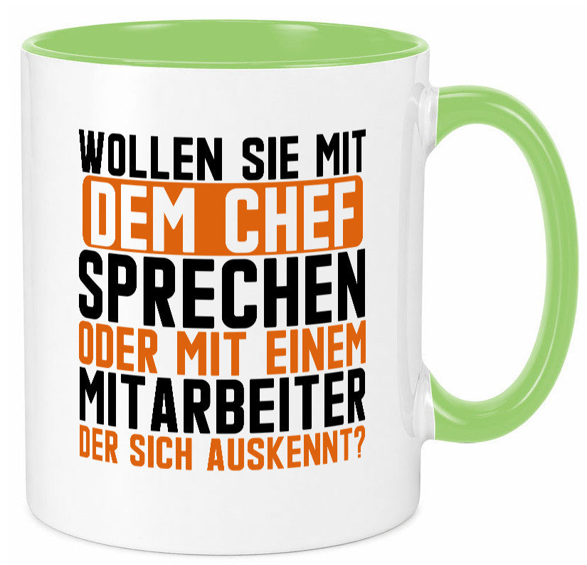 Wollen sie mit dem Chef Sprechen | Mitarbeiter Humor Arbeit Kollegen Büro