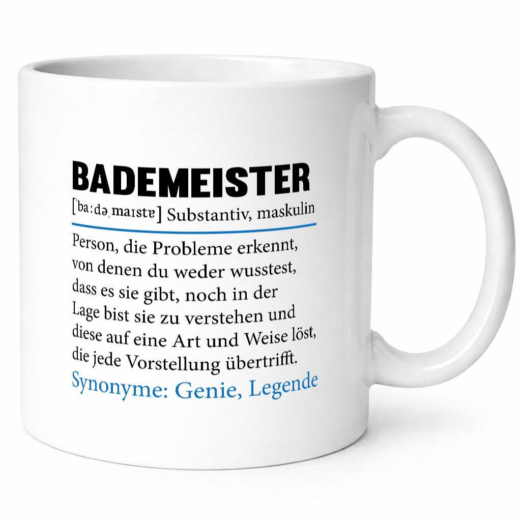 Bademeister | Rettungsschwimmer Schwimmmeister Humor Geschenkidee Tasse
