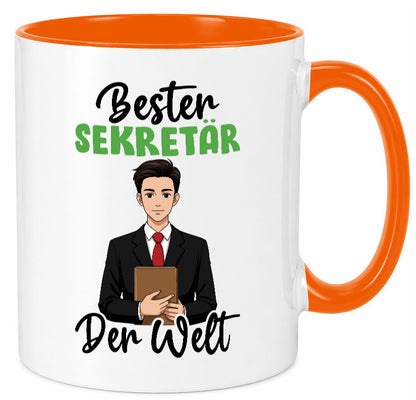 Bester Sekretär | Büro v2 lustiger Spruch Geschenk Arbeit Kollegen Tasse