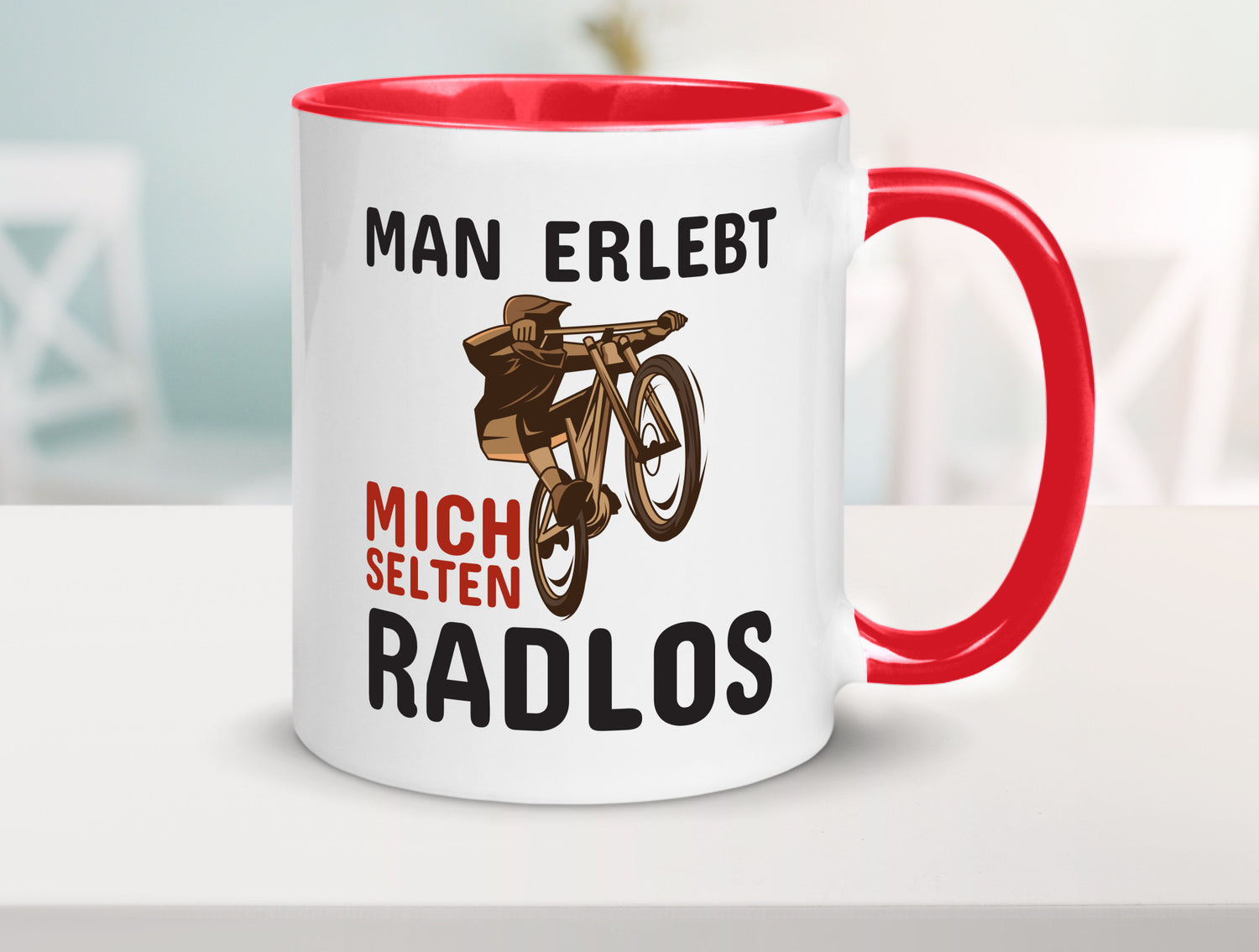 Selten Radlos | Spruchtasse Fahrrad Männer Humor lustiger Spruch Geschenk