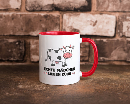 Echte mädchen lieben Kühe | Farm Farmer Bauer lustiger Spruch Geschenk Humor