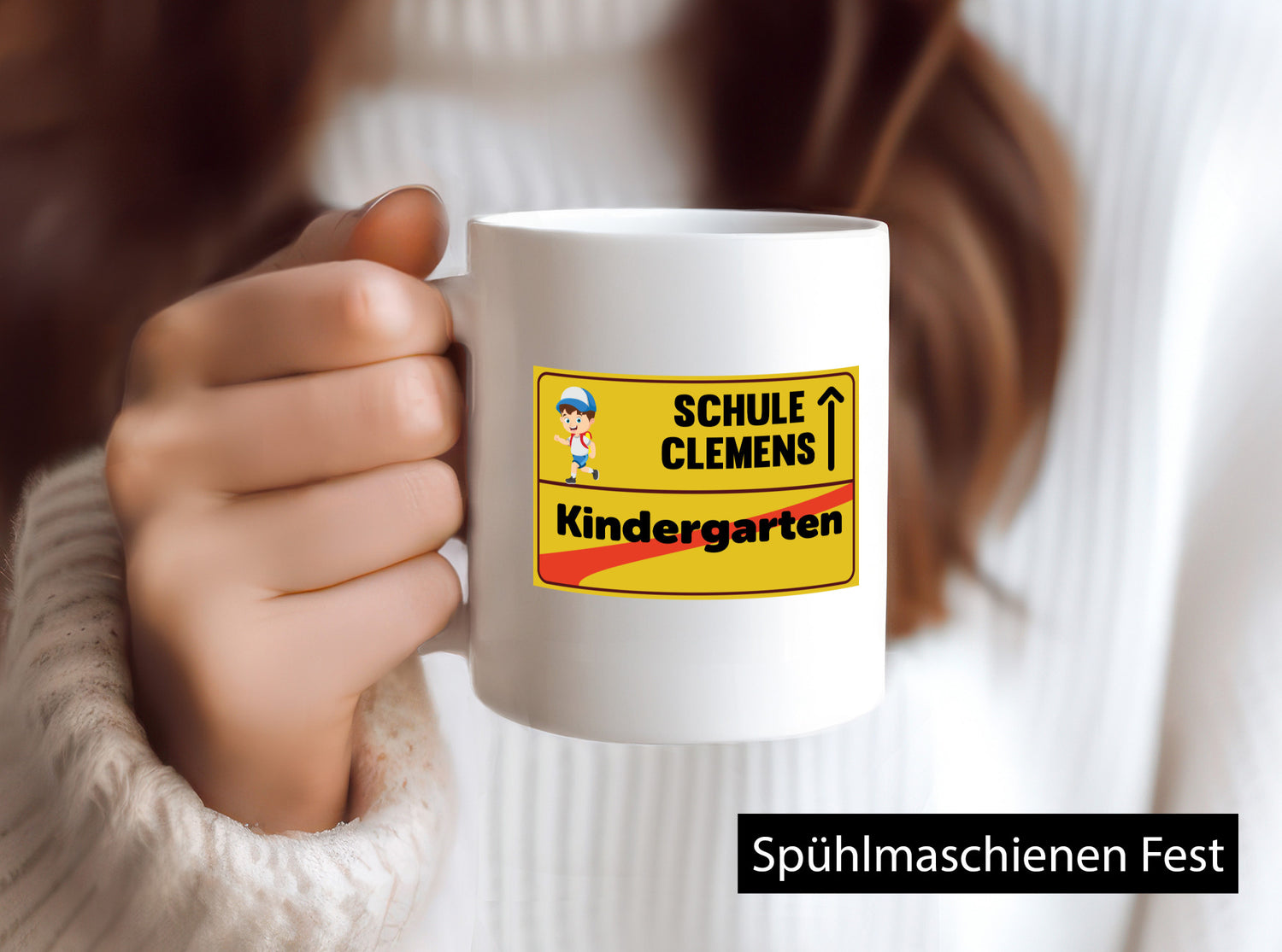 Bye Kindergarten | Schule Clemens Geschenkidee Humor Tasse