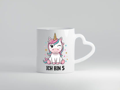 5. Geburtstag | 5 Jahre Einhorn Mädchen v2 Geschenk Geschenkidee lustiger