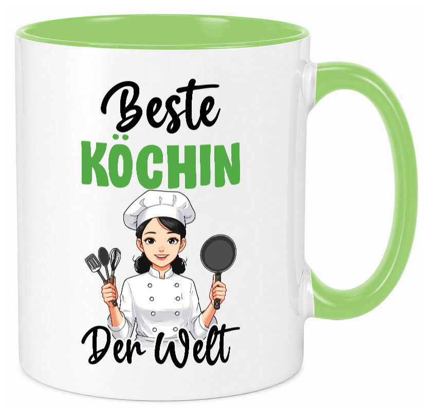 Beste Köchin | Chefköchin Chefkoch v2 lustig Arbeit Kollegen Büro Geschenk Tasse