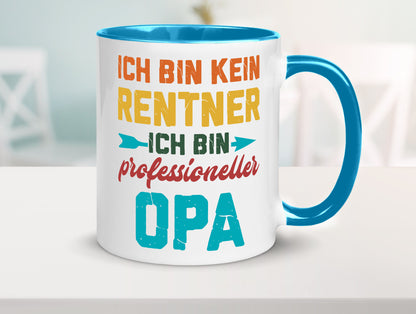Ich bin Professioneller Opa | Rentner Großvater Geschenkidee Familie Humor Tasse
