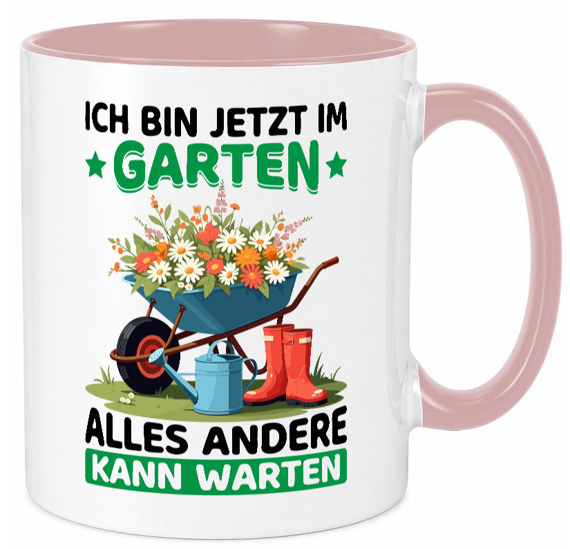 Im Garten alles andere kann warten | Gärtner Gartenarbeit Geschenk Arbeit