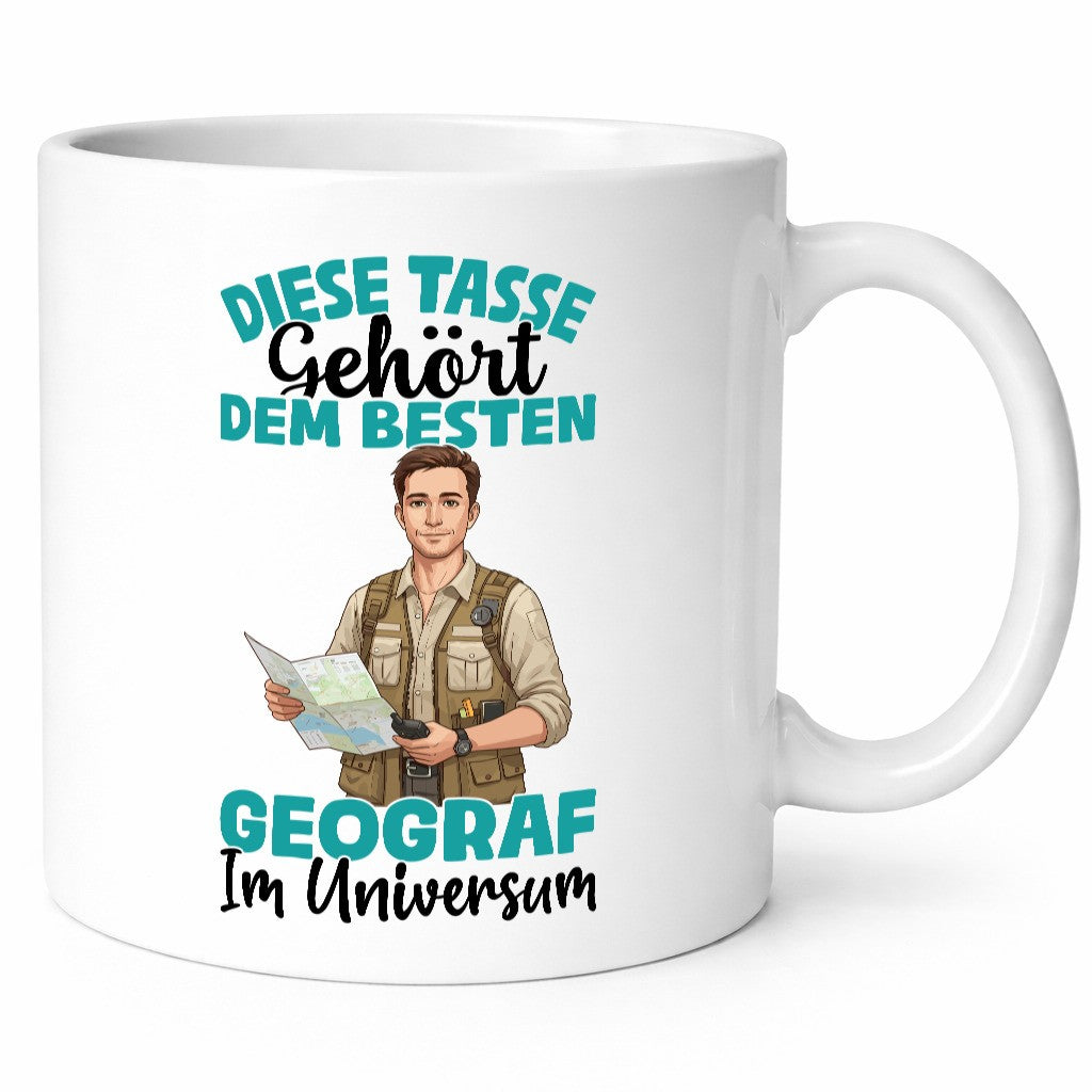 Im Universum: Geograf | Geografie Humor Geschenkidee Tasse