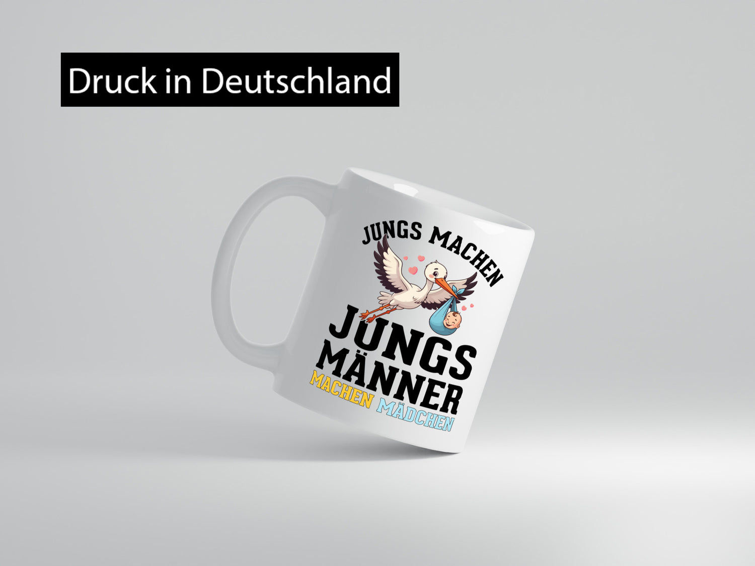 Männer machen Mädchen | Schwangerschaft verkündung Humor Geschenkidee Tasse