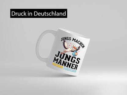 Männer machen Mädchen | Schwangerschaft verkündung Humor Geschenkidee Tasse